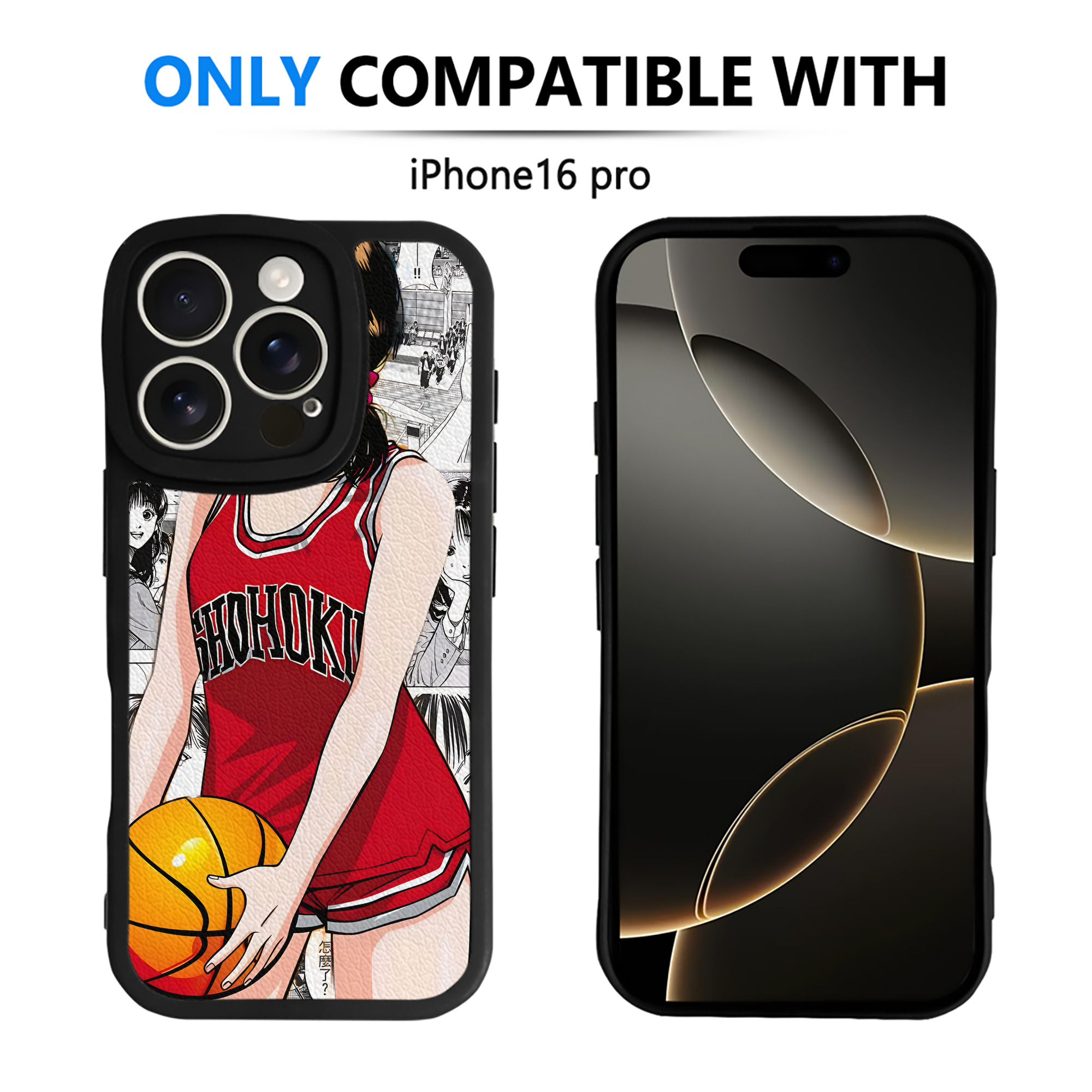 （画像用） SLAM DUNK／スラムダンク 【iPhone 16シリーズ対応】シリコンスマホケース（レザー調） 材質：シリコン